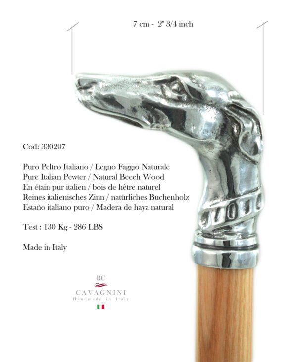 Walking stick Greyhound collar
