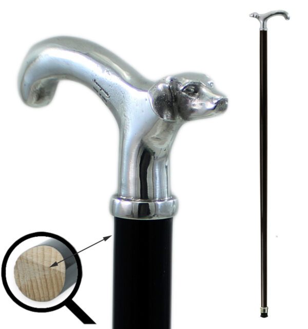 legno intero Bastone da passeggio Derby Jack Russell