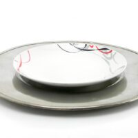 Rond sous plaque en étain
