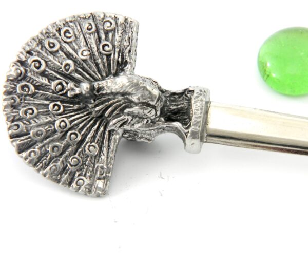 Tagliacarte Pavone Tagliacarte Pavone, in peltro e acciaio inox