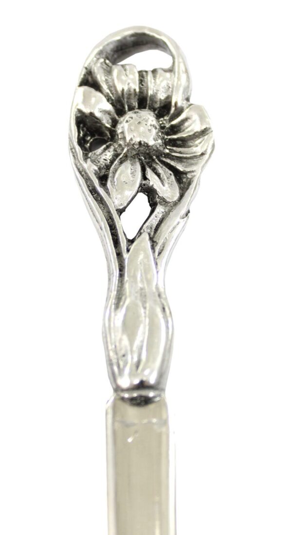 Tagliacarte Fiore Piccolo, in peltro e acciaio inox