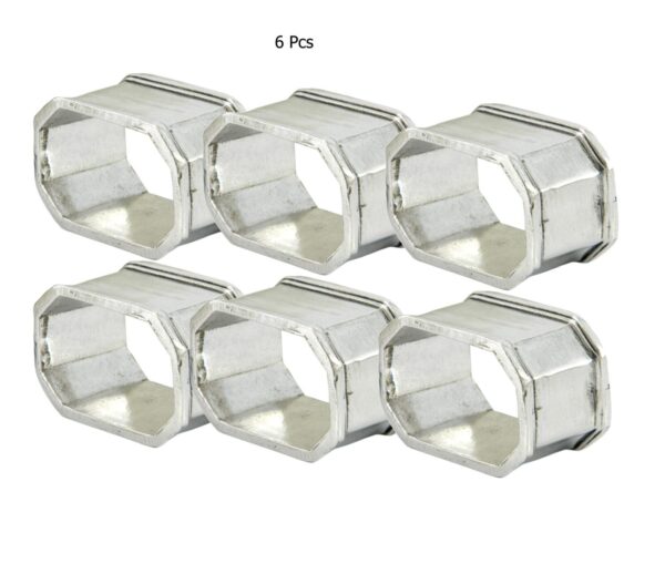 Sin atadura, 6 piezas Conjunto de 6 carpetas hexagonales de servilletas