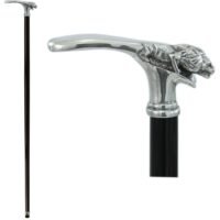 intero leone Canne de marche Bouton Lion plat