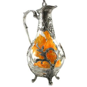 11483 bottiglia liberty con gabbia 5 quad Bottiglia liberty in peltro