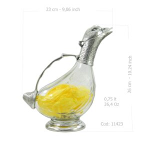 DSCN9892 Bottiglia gallina in peltro Cavagnini