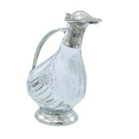 f79139584 Bottiglia Decanter "Papera" in Vetro e Peltro Artigianale – 750 ml