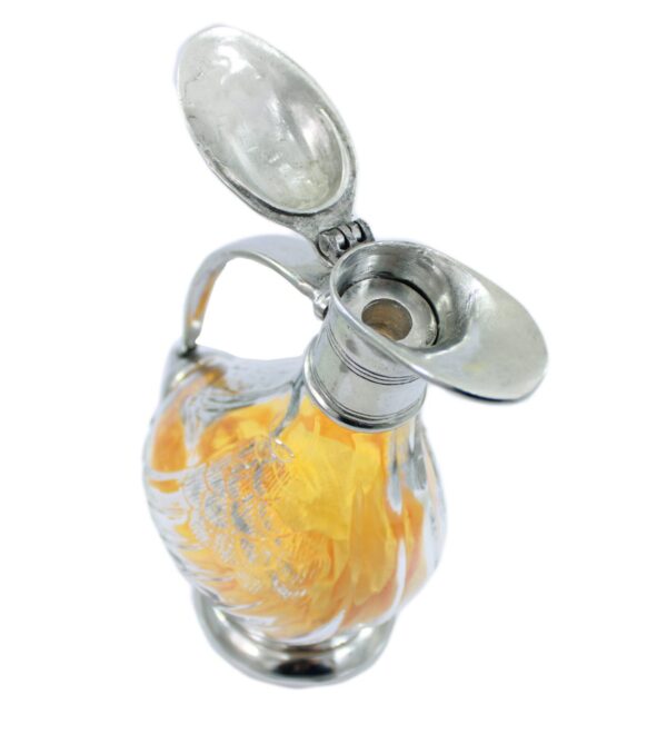 f79244288 Bottiglia Decanter "Papera" in Vetro e Peltro Artigianale – 750 ml