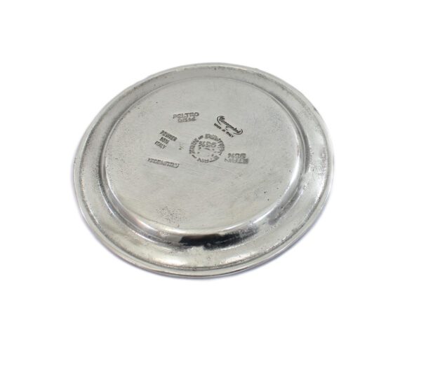 Juego de 8 posavasos de peltre modelo redondo