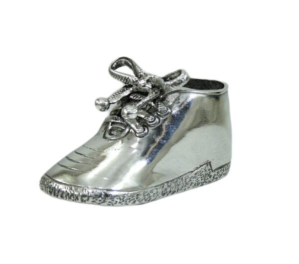 _MG_9673 Customizable Handcrafted Pewter Shoe | Birth and Christening Gift