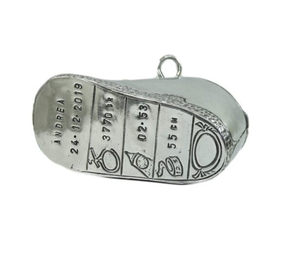 _MG_9676 Customizable Handcrafted Pewter Shoe | Birth and Christening Gift