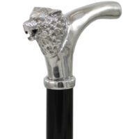 Spazierstock in Wolfsform
